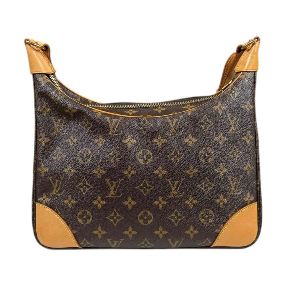 LOUIS VUITTON Authentic Brown Monogram Canvas Boulogne 30 Shoulder Bag - Picture 3 of 13